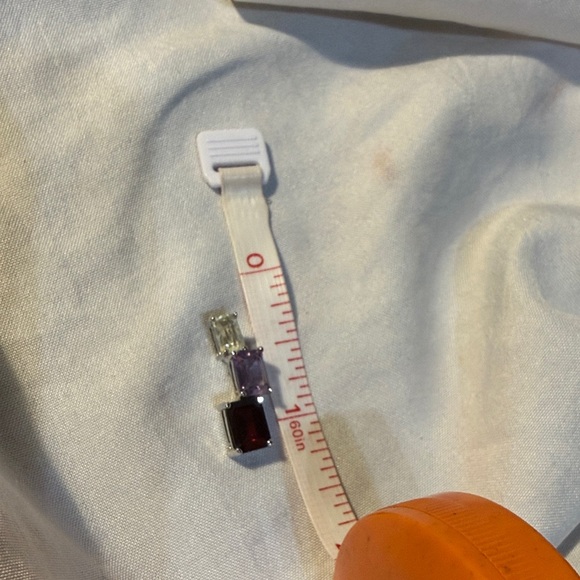 Elegant Silver and Purple Gemstone pendant - Picture 4 of 4